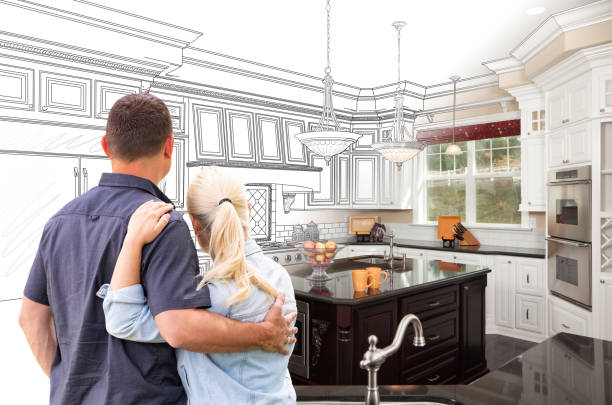 Professional Kitchen Island Installation technician working in Lake Dallas, TX